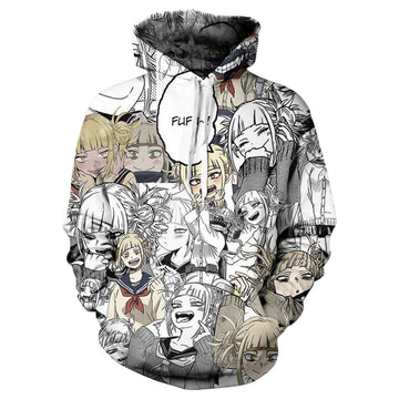My Hero Academia Himiko Toga Sudadera Estampada con Capucha para Adultos Unisex